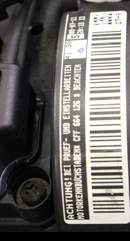 Motor Audi A3 Q3 2.0 TDI 103 kW 140 PS CFFB 84 Tkm mit Versand – Bild 5